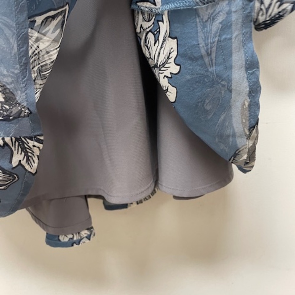 For Love & Lemons Sierra Silk Mini Dress Blue Floral EUC - Picture 13 of 15
